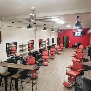 The interior of the shop.